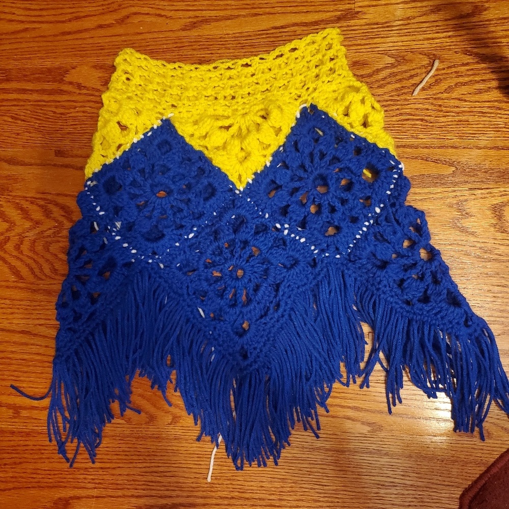Homemade granny square skirt